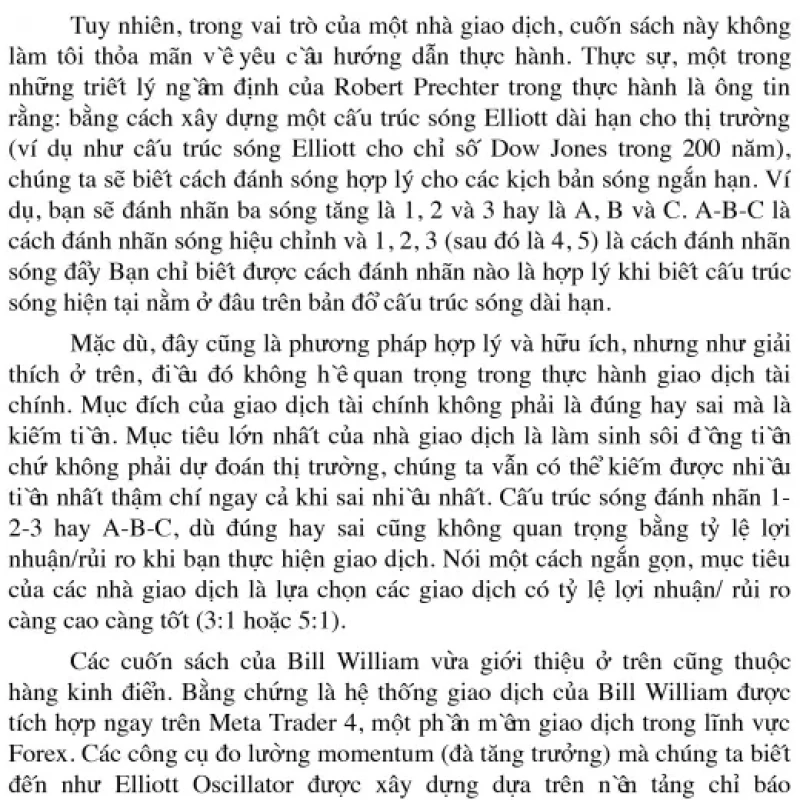 Hướng dẫn giao dịch theo sóng elliott (sách đen trắng- sách màu)