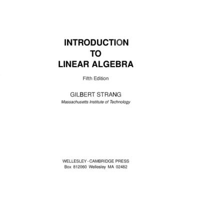Introduction to Linear Algebra, Fifth Edition