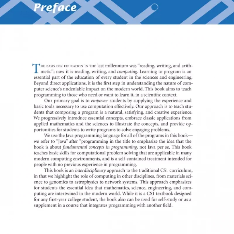 Introduction to Programming in Java. An Interdisciplinary Approach