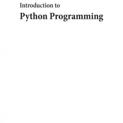Introduction to Python Programming