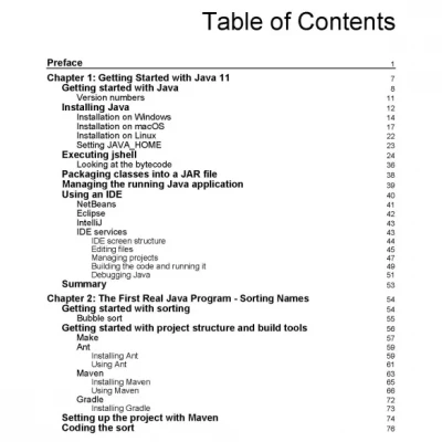 Java Projects Learn the fundamentals of Java 11 programming