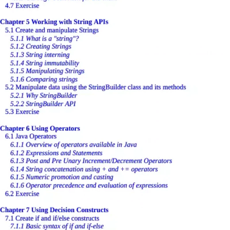 Java se 11 Programmer I Exam fundamentals 1Zo-815