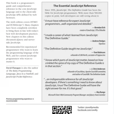 JavaScript The Definitive Guide, Sixth Edition