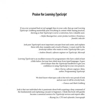 Learning TypeScript Sách tiếng anh