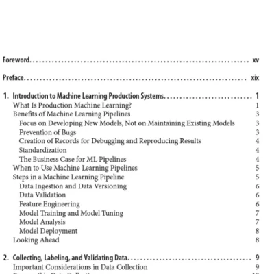 Machine Learning Production Systems