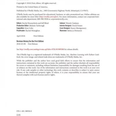 Machine learning with Python cookbook