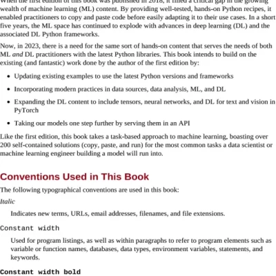 Machine Learning with Python Cookbookn - hanoibookstore