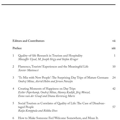 Sách Managing Quality of Life in Tourism and Hospitality