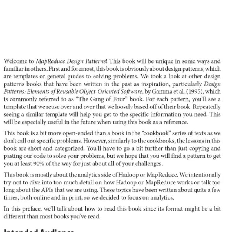 MapReduce Design Patterns