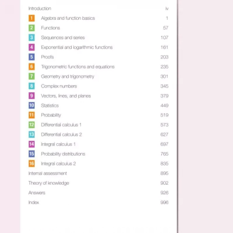 Mathematics Analysis and Approaches for the IB Diploma Higher Level
