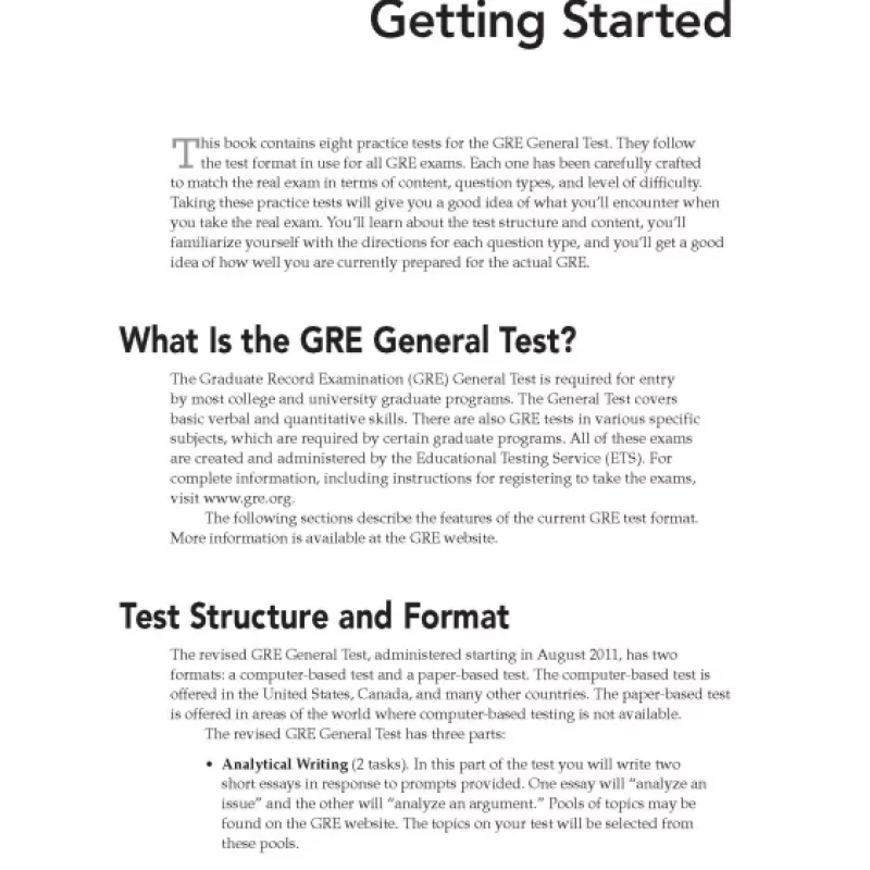 McGraw-Hill Education 8 GRE Practice Tests