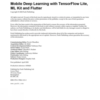 Mobile Deep Learning with TensorFlow Lite, ML Kit and Flutter