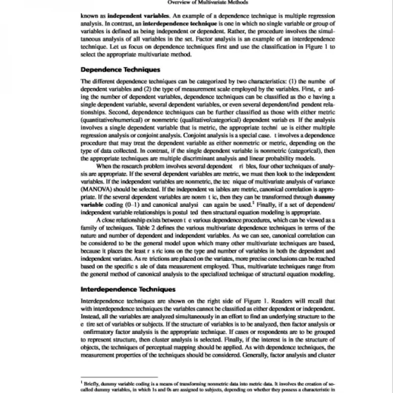 Multivariate Data Analysis