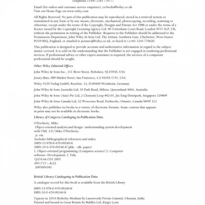 Object-oriented Analysis And Design Understanding System Development With UML 2.0