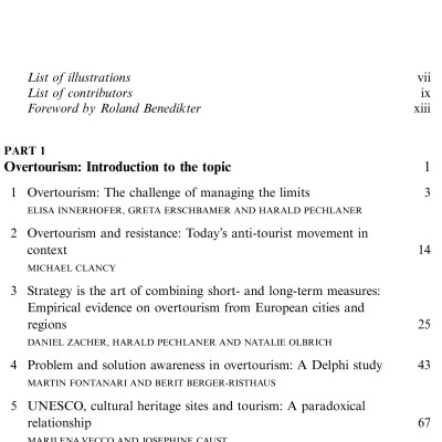 Sách Overtourism tourism management and solutions