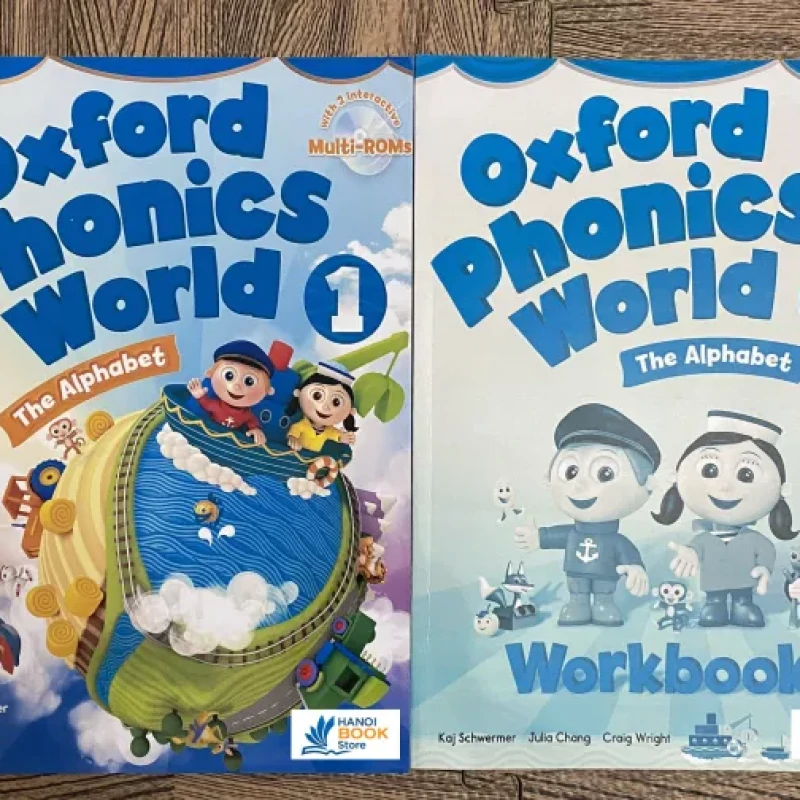 Oxford Phonics World 1,2,3,4,5 Student Book & Workbook ( tài liệu in màu)