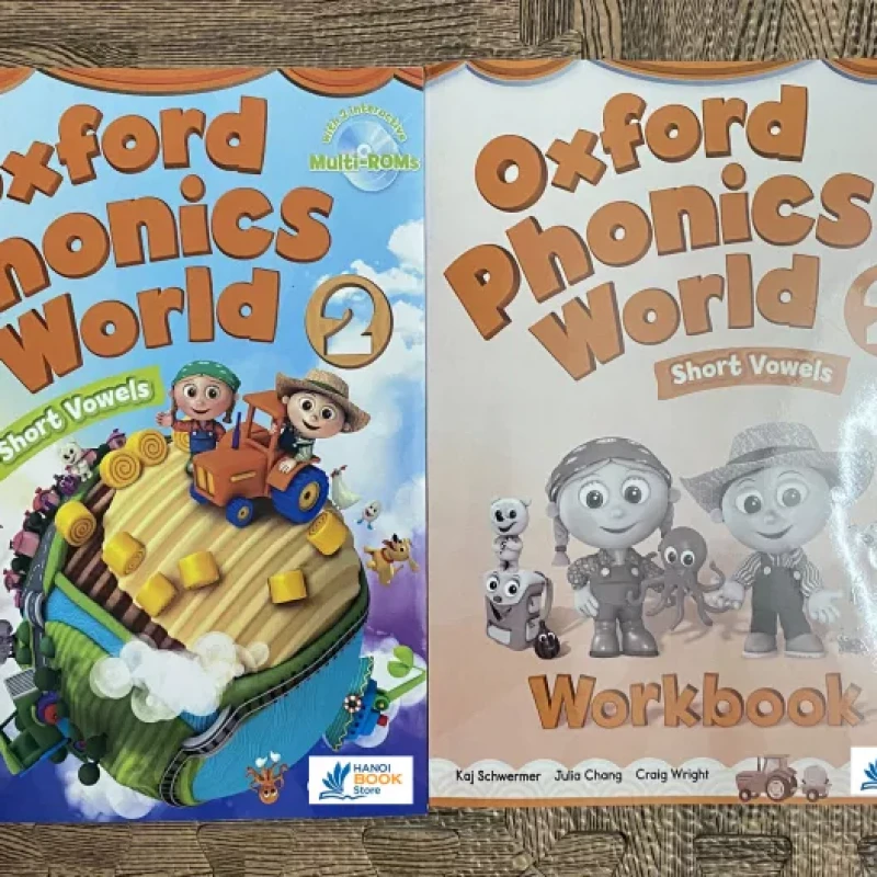 Oxford Phonics World 1,2,3,4,5 Student Book & Workbook ( tài liệu in màu)