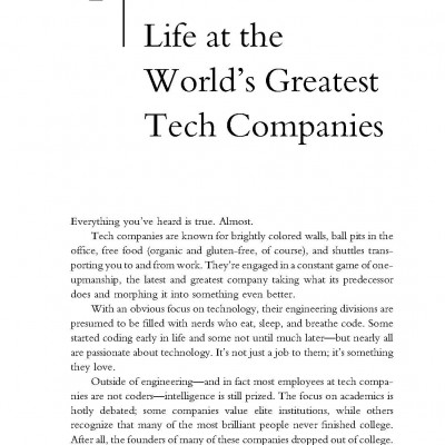 Cracking the Tech Career