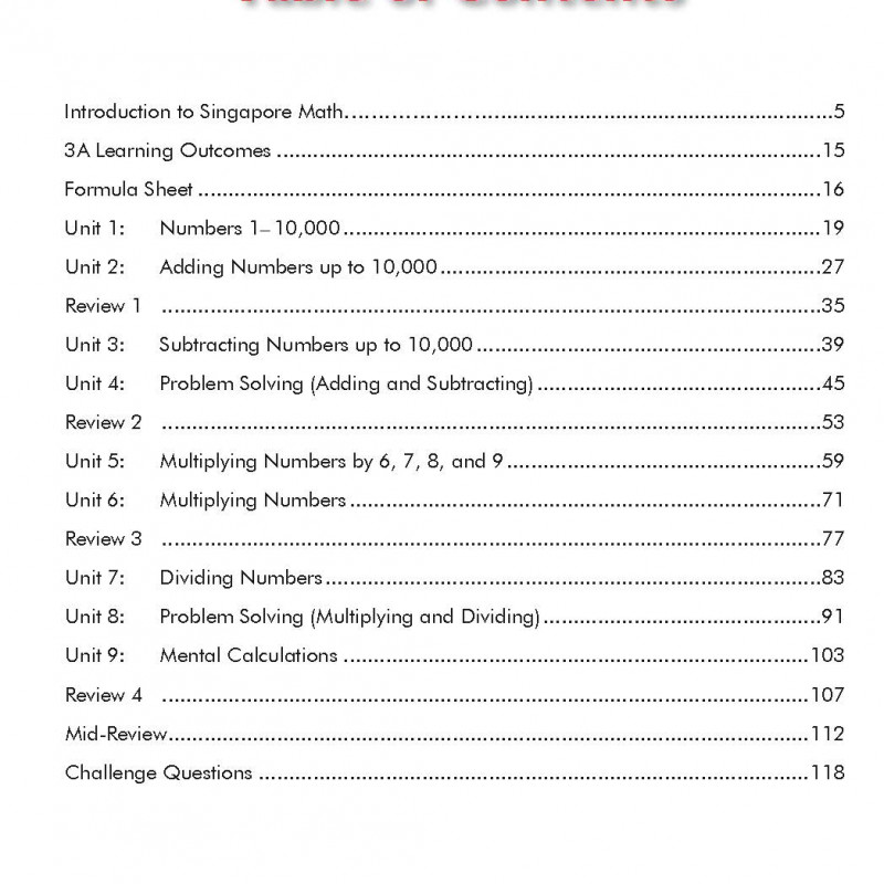 Singapore Math 3 (Sách đen trắng)