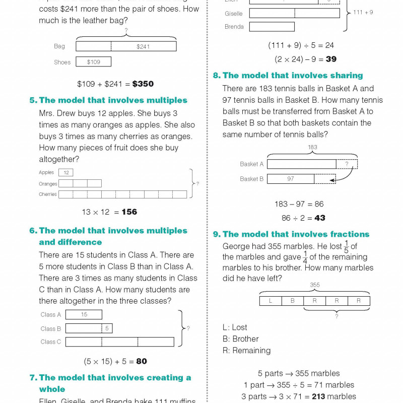 Singapore Math 4 (Sách đen trắng)