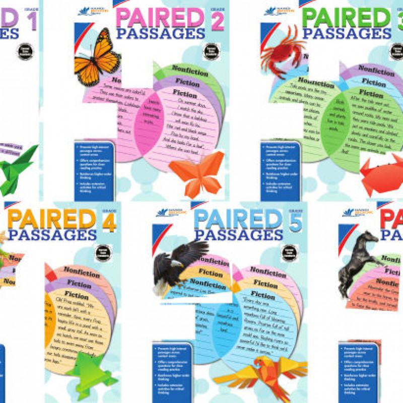 PAIRED PASSAGE S GRADE 1-6 (Sách đen trắng)