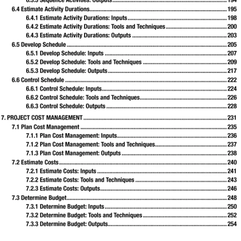 PMBOK A Guide to the Project Management 6th