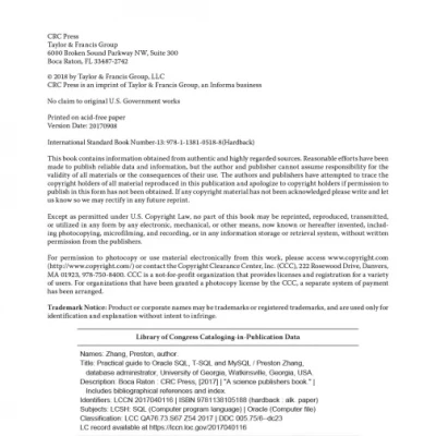 Practical guide to Oracle SQL, T-SQL and MySQL