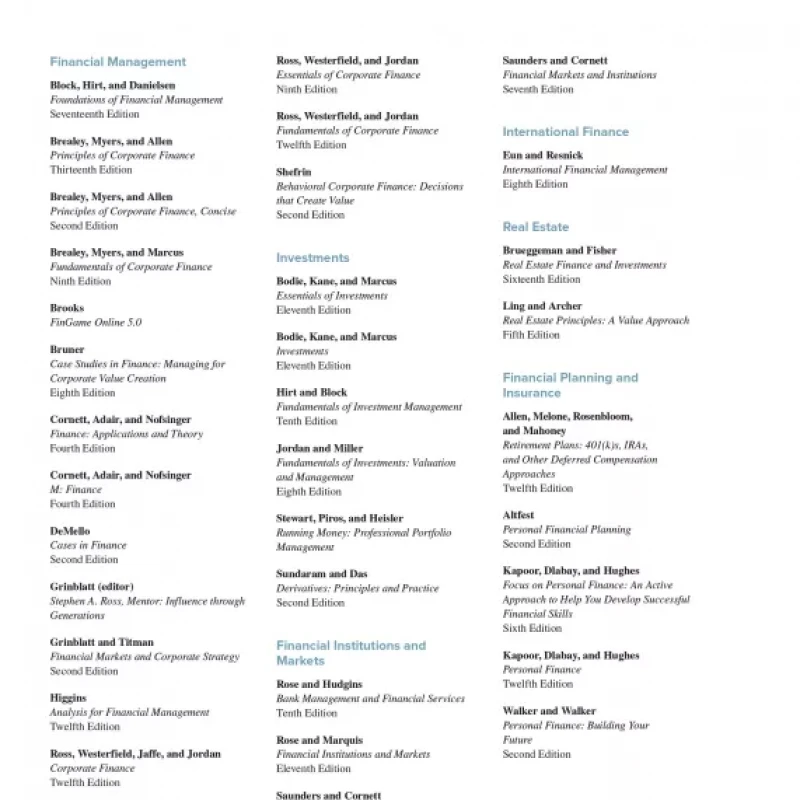Principles of Corporate Finance