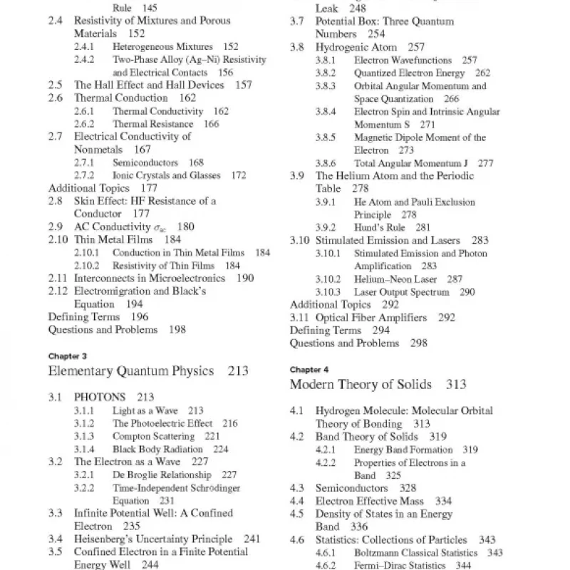 Principles of Electronic Materials and Devices