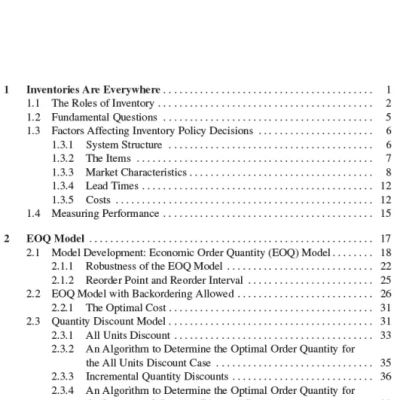 Principles of Inventory Management
