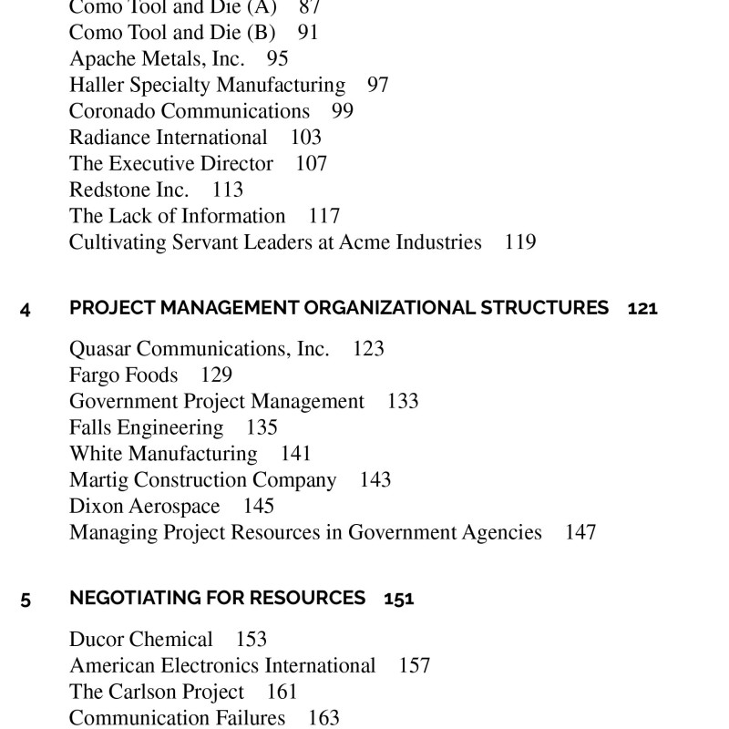 Sách Project Management Case Studies