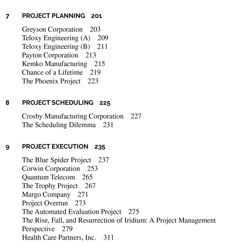 Sách Project Management Case Studies