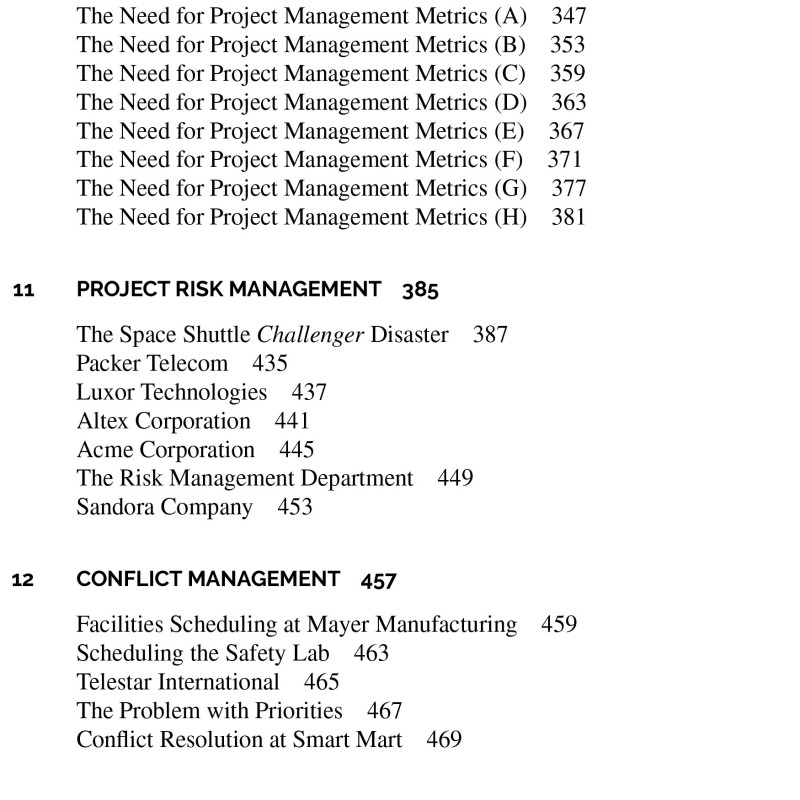 Sách Project Management Case Studies