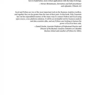 Python for Excel: A Modern Environment for Automation and Data Analysis