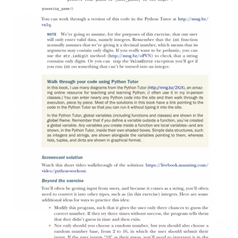 Python Workout 50 Essential Exercises