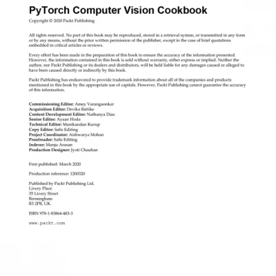 PyTorch Computer Vision Cookbook