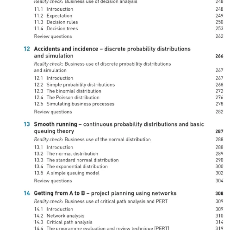 Quantitative Methods for Business Management