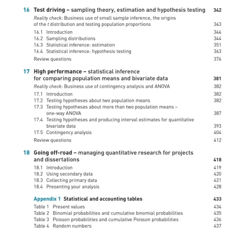 Quantitative Methods for Business Management