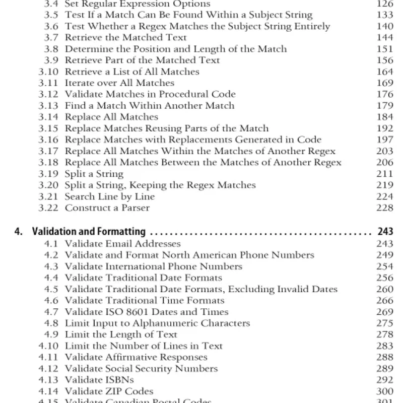 Regular Expressions Cookbook