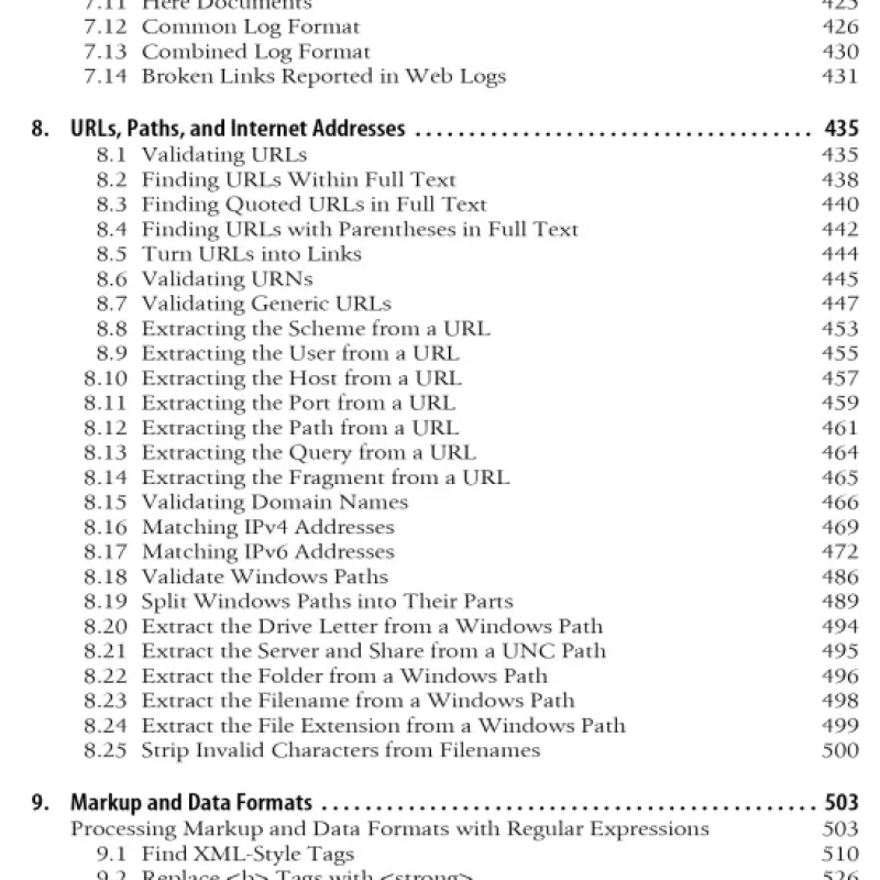 Regular Expressions Cookbook