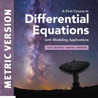Sách A First Course in Differential Equations with Modeling Applications Twelfth Edition