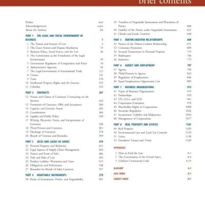 Sách Andersons Business Law and the Legal Environment