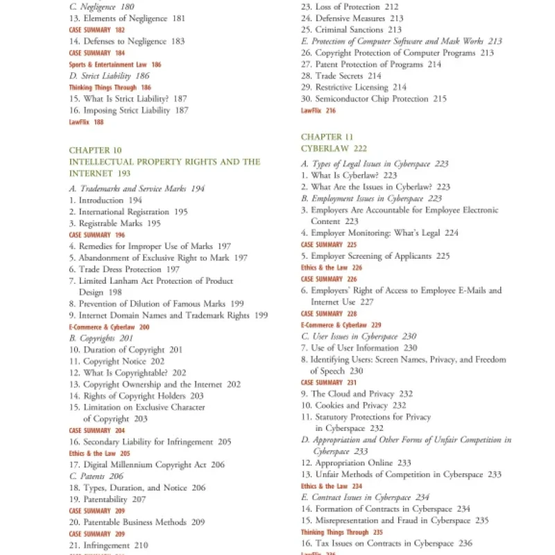 Sách Andersons Business Law and the Legal Environment