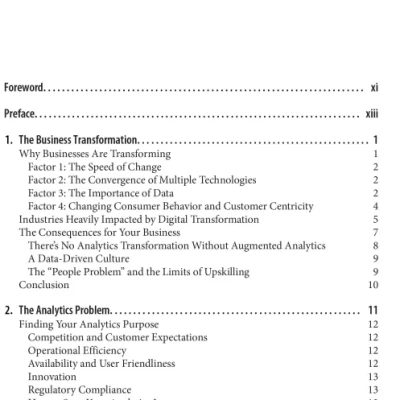 Sách Augmented Analytics Enabling Analytics Transformation for Data-Informed Decisions