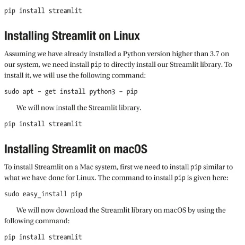 Sách Beginners Guide to Streamlit with Python Build Web-Based Data and Machine Learning Applications