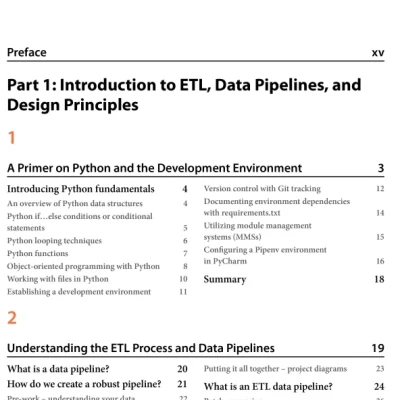 Sách Building ETL Pipelines with Python Create and deploy enterprise-ready ETL pipelines by employing modern methods