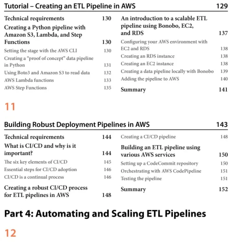 Sách Building ETL Pipelines with Python Create and deploy enterprise-ready ETL pipelines by employing modern methods