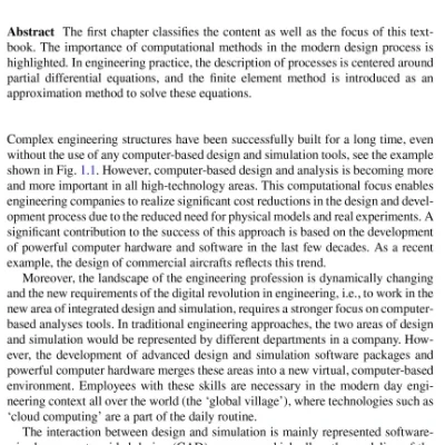 Sách Computational Statics and Dynamics