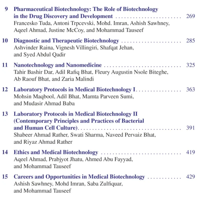 sách Fundamentals and Advances in Medical Biotechnology