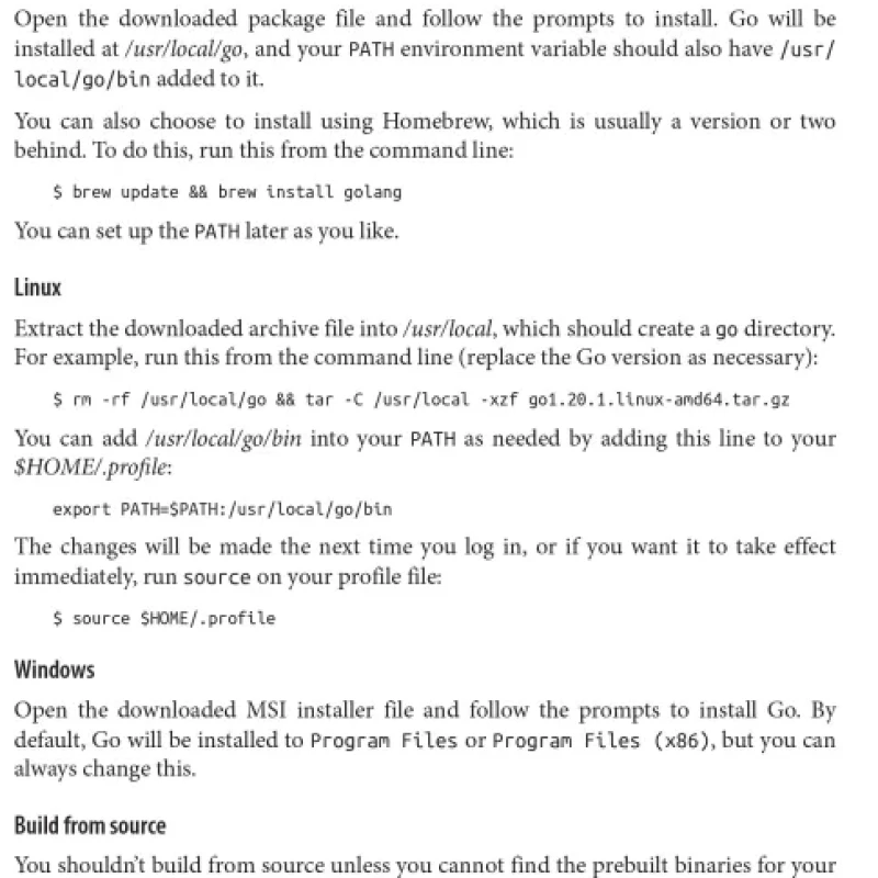 Sách Go Cookbook Expert Solutions for Commonly Needed Go Tasks